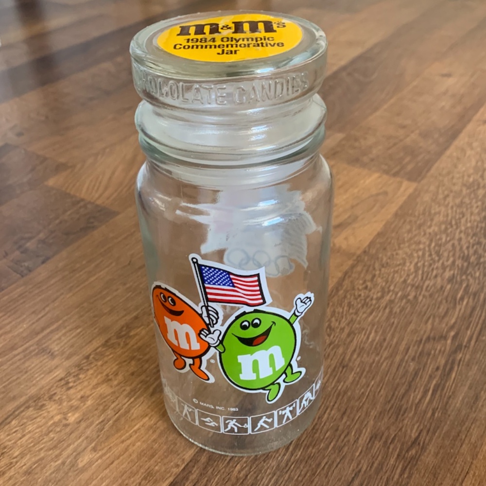 M&Ms '84 LA Olympics Jar